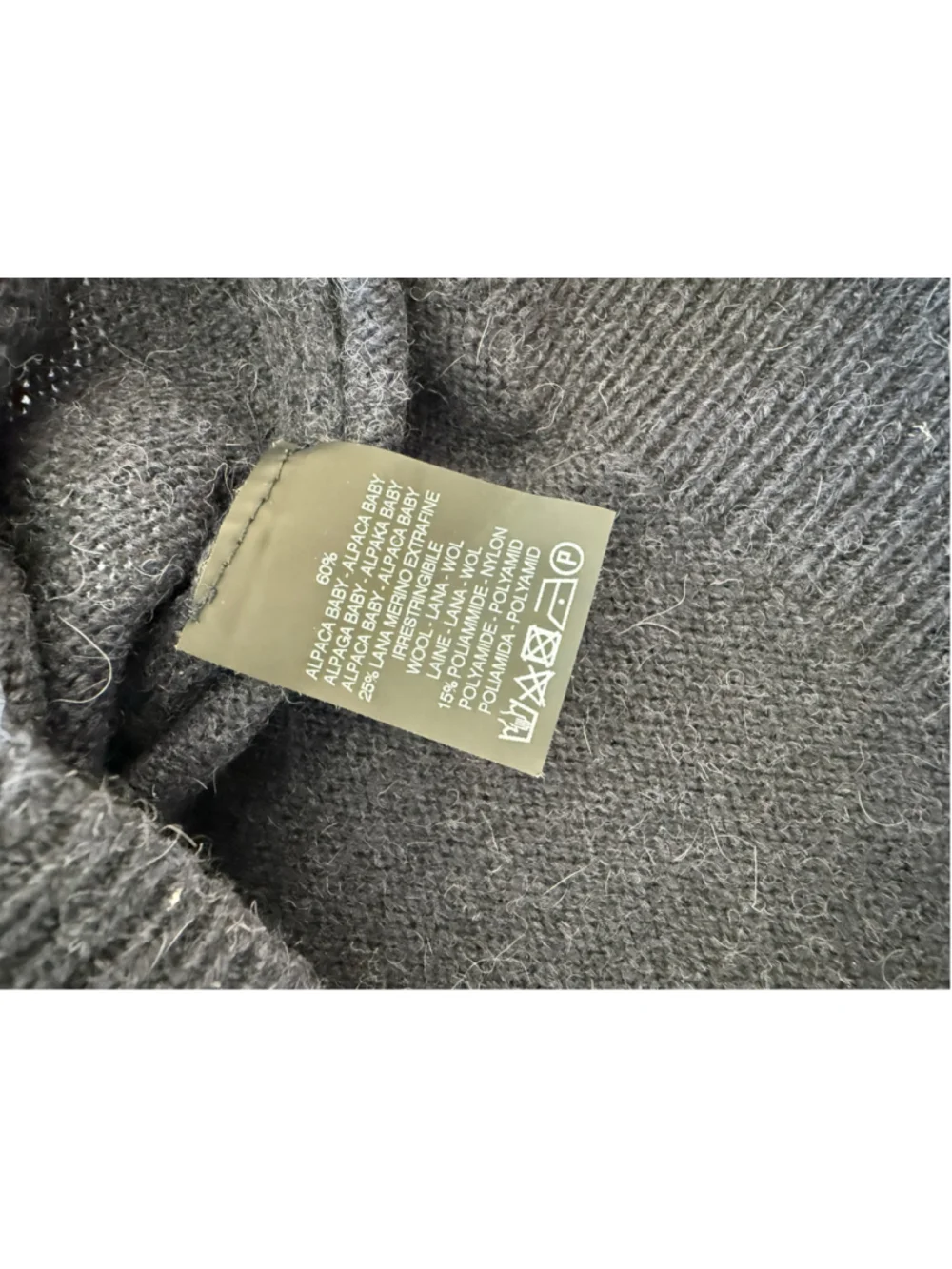 Men's Daniele Fiesoli Crewneck Sweater Navy Grey Size M